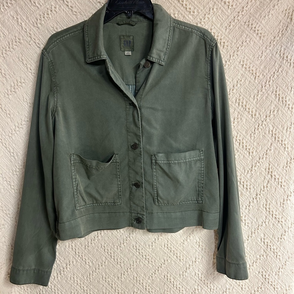 GAP Olive Utility Jacket for Women